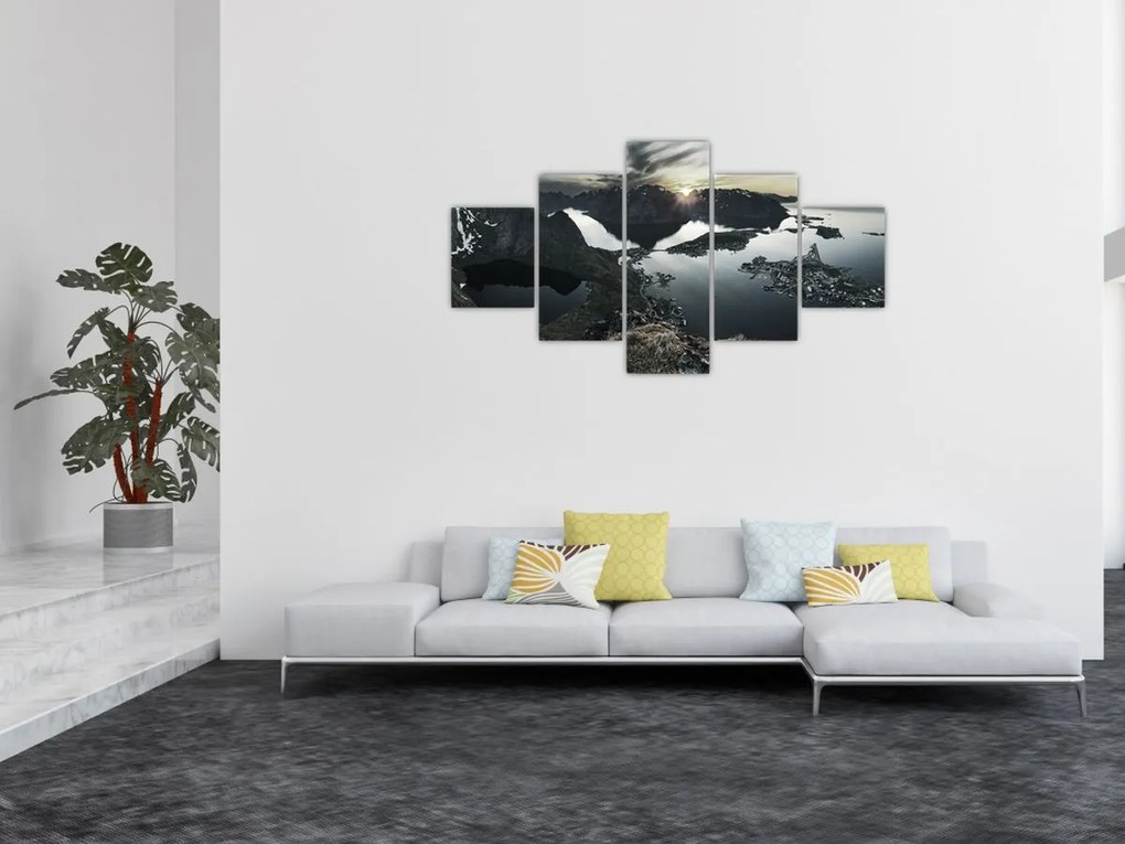 Obraz - Norweskie góry (125x70 cm)