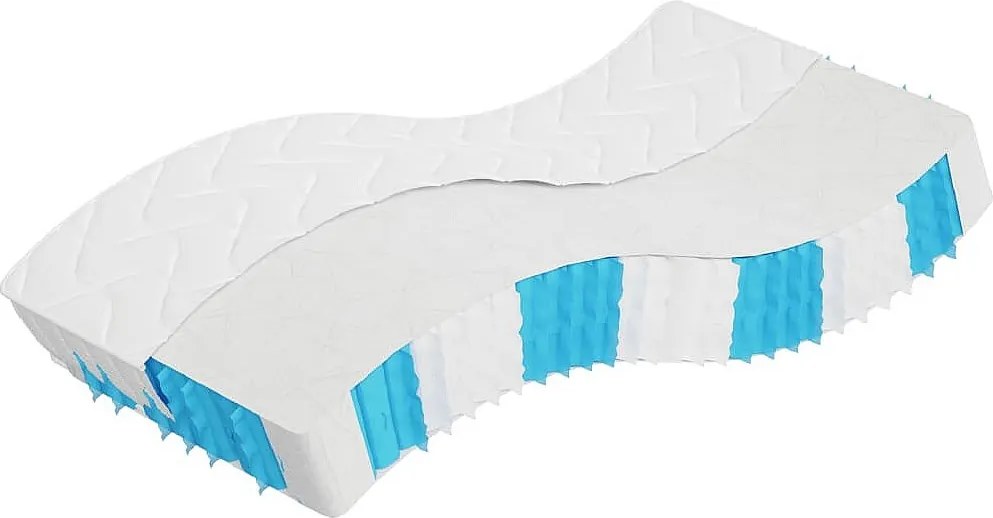 Średnio twardy materac kieszeniowy 90x200 cm Wygodny i Wytrzymały