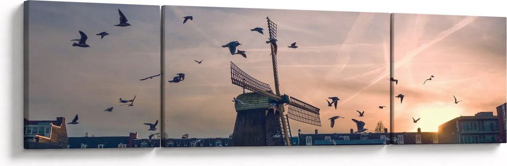 Obraz wiatraka (170x50 cm)