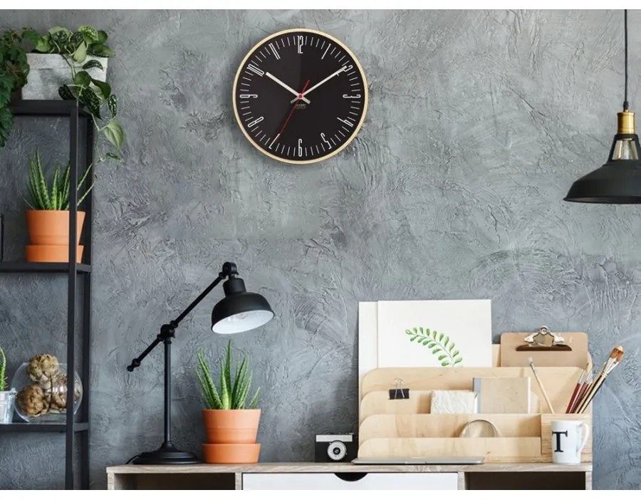 Zegar na ścianę nowoczesny efektowny okrągły cichy do kuchni salonu pokoju