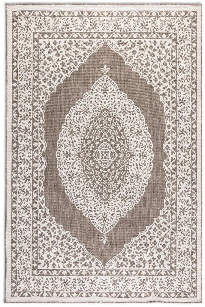 Dywan dwustronny zewnętrzny Gemini Alladyn brązowo-kremowy 160 cm x 230 cm