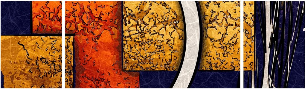 Obraz abstrakcji (170x50 cm)