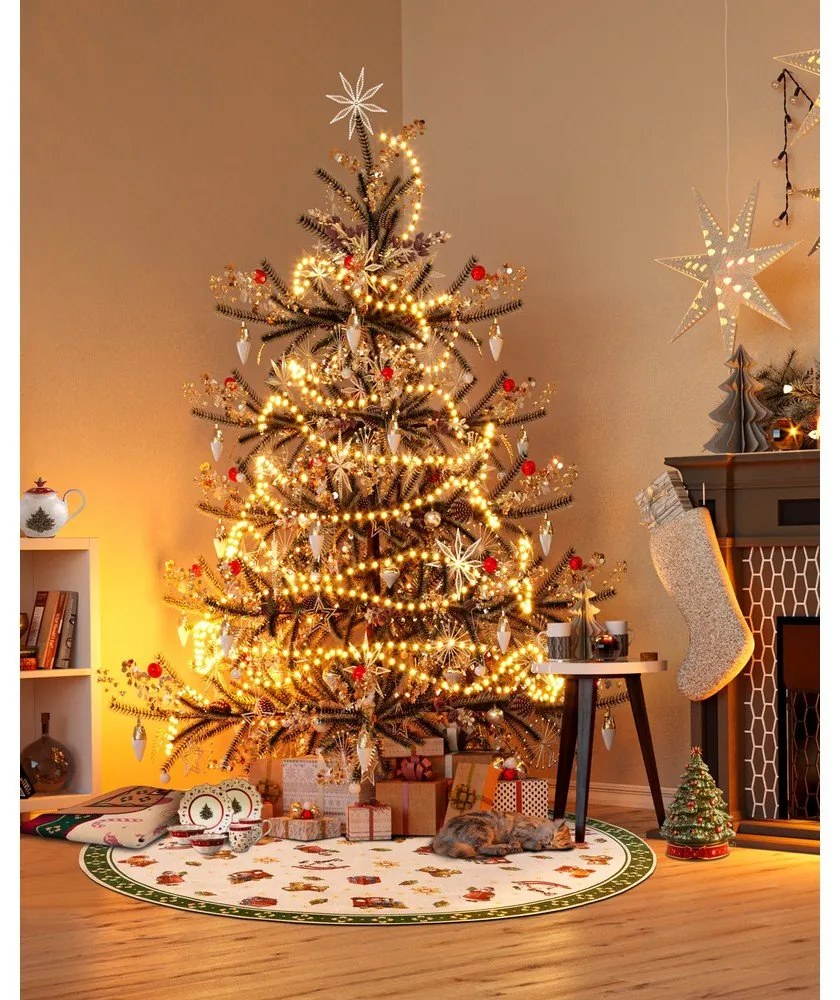 Zielony okrągły dywan ze świątecznym motywem ø 150 cm Green Christmas – Villeroy&amp;Boch