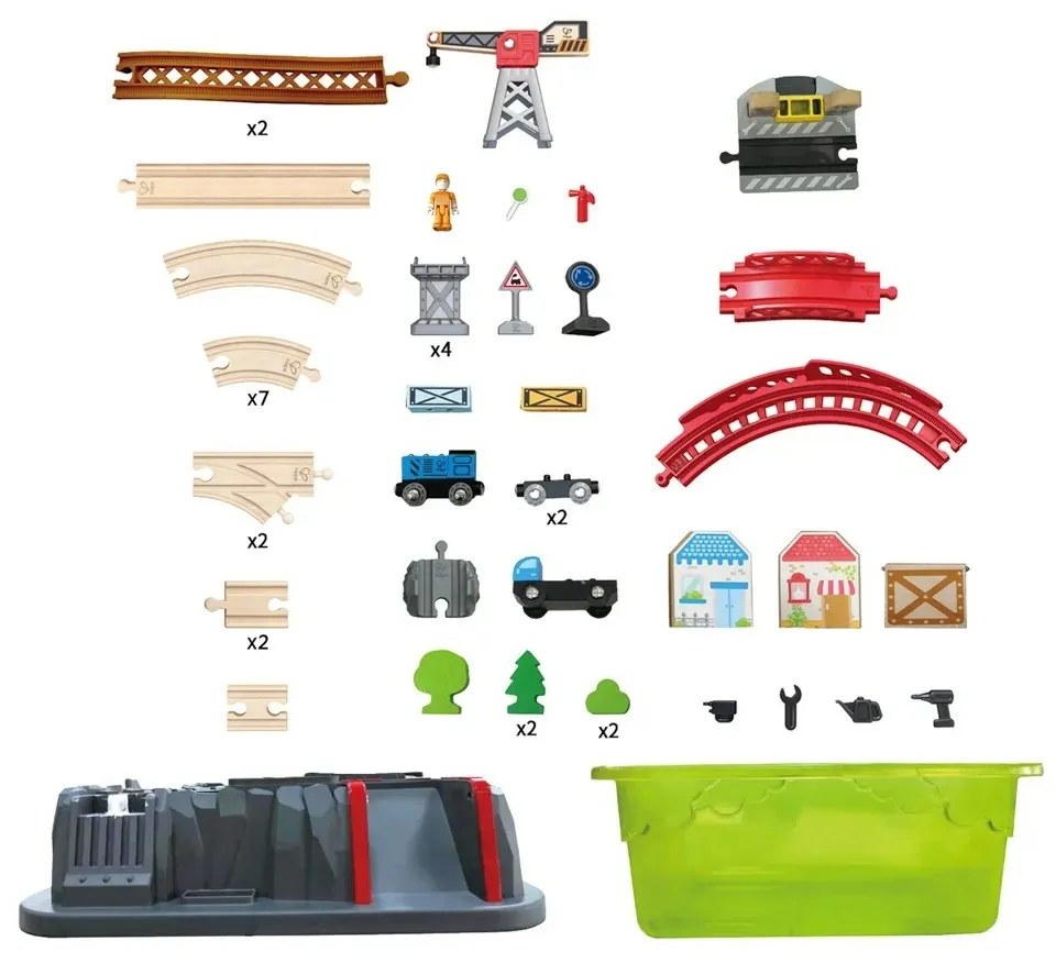 Hape Tor kolejowy z pudełkiem do zabawy
