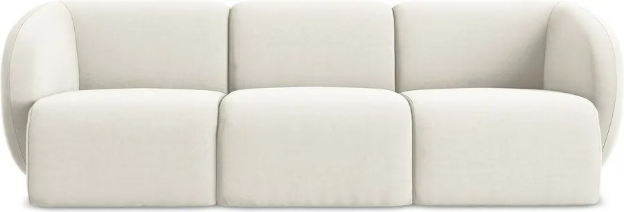 Beżowa aksamitna sofa 244 cm Lani – Makamii