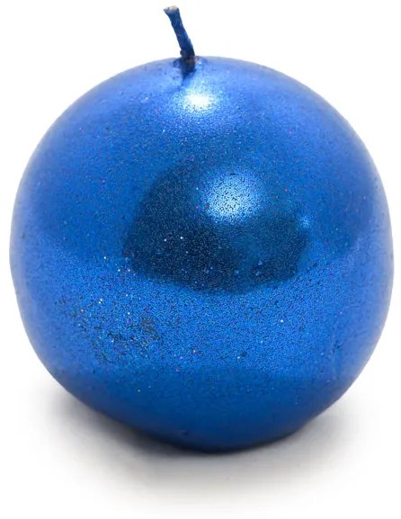 Zestaw 2 świec kul CANDLE BALL BLUE 4,5 cm niebieski