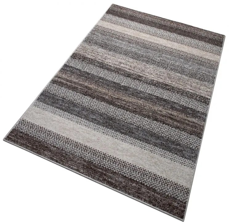 Dywan nowoczesny Perlage Pasy szaro-beżowy 200 cm x 300 cm