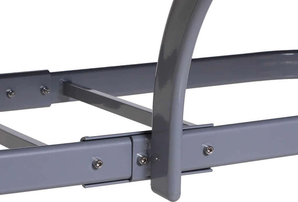 Outsunny 7-częściowy zestaw mebli ogrodowych aluminiowy stół i krzesła do ogrodu tarasu | Aosom PL