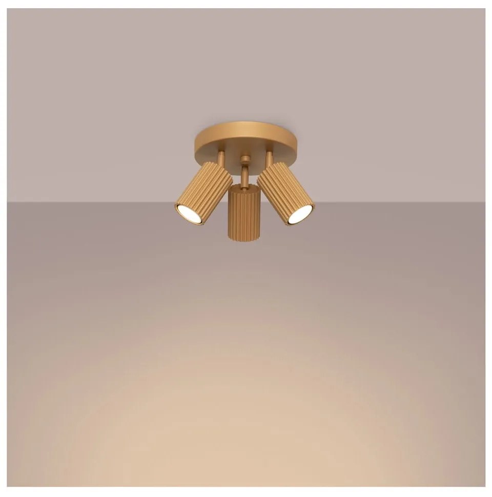 Lampa sufitowa w kolorze złota Gleam – Nice Lamps