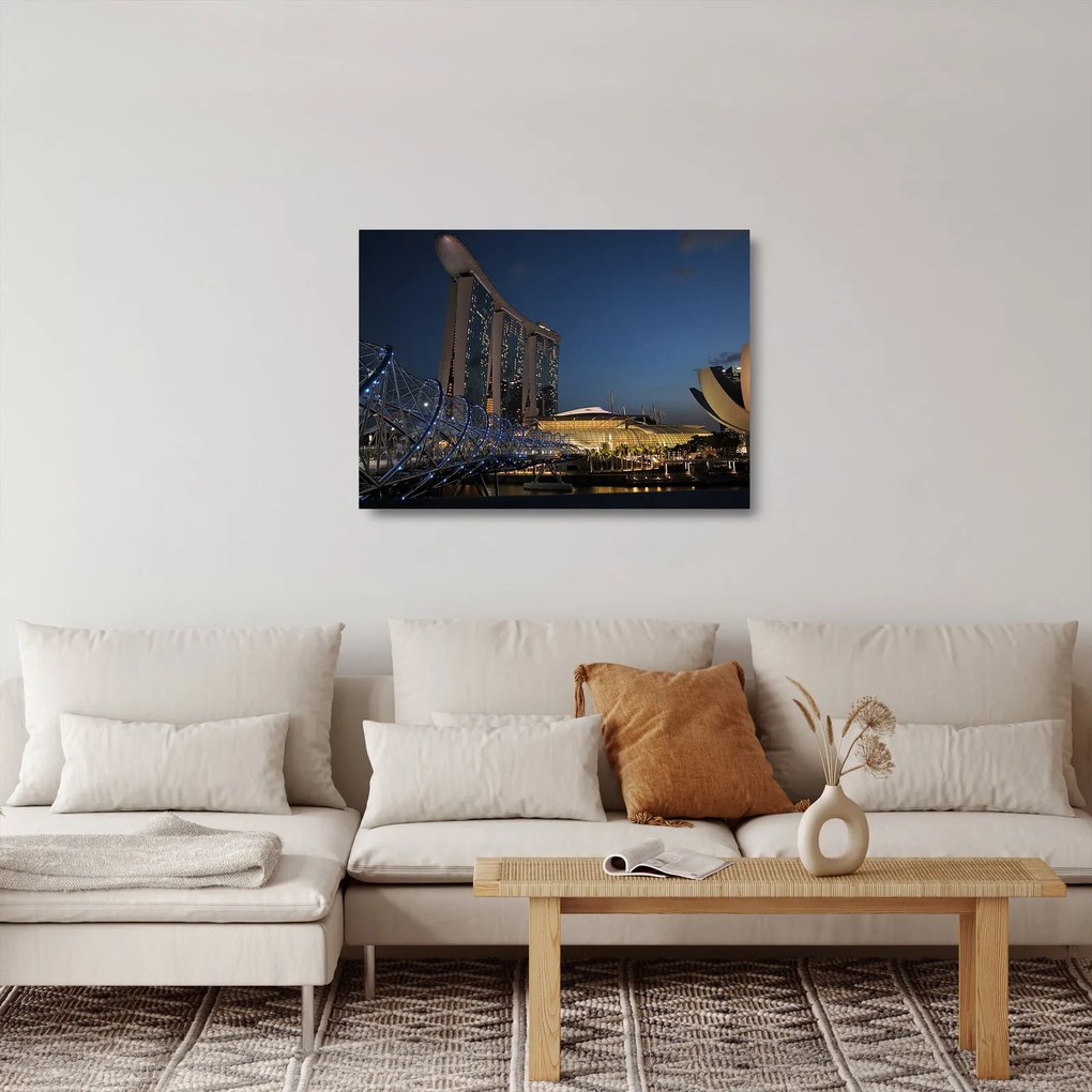 Obraz na szkle - nowoczesna metropolia (70x50 cm)
