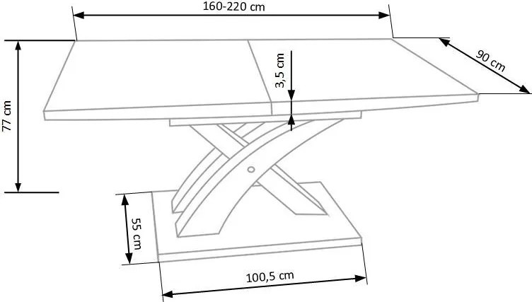 Stół Sandor lakier