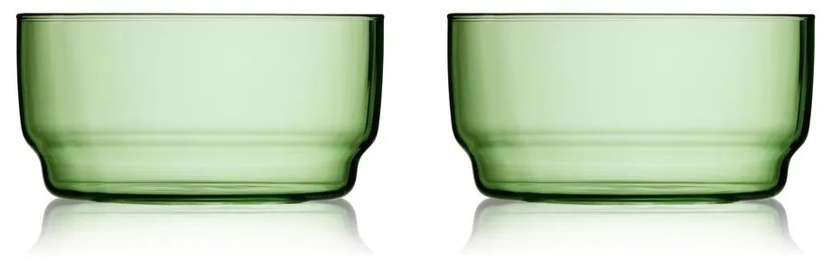 Zielone szklane miski zestaw 2 szt. 500 ml Torino – Lyngby Glas