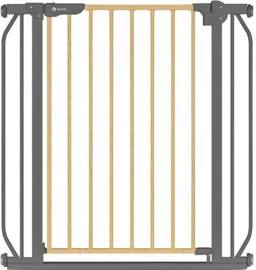 Lionelo - Bramka zabezpieczająca TRUUS SLIM czarna/beżowa