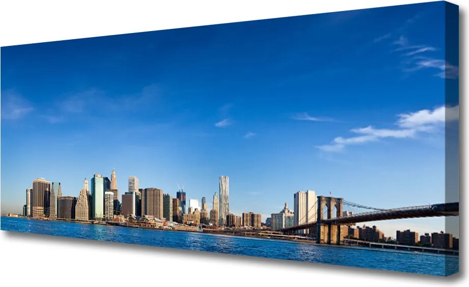 Zdjęcie na płótnie Światła Mostu nad Metropolią