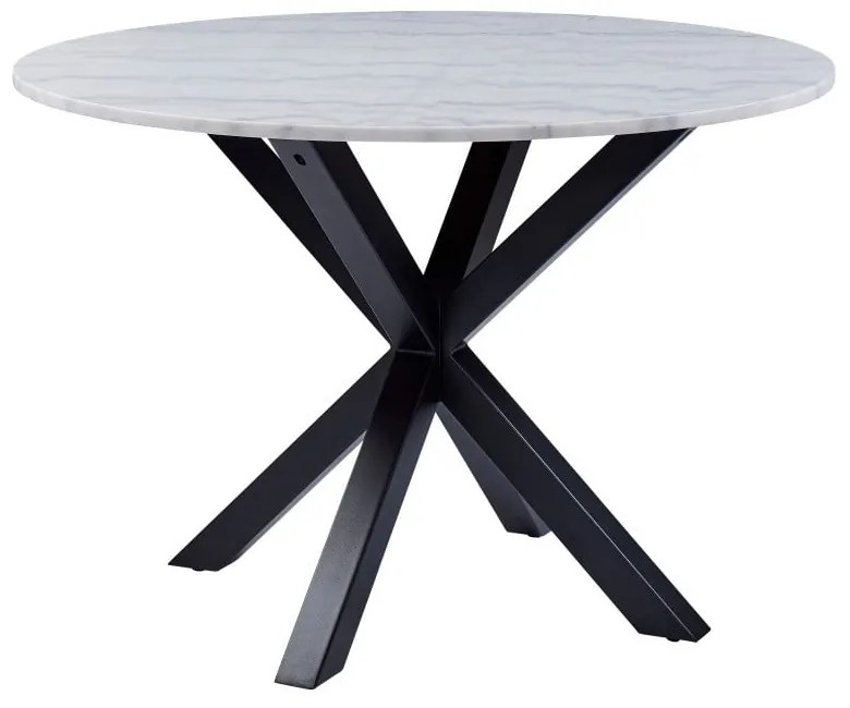 Stół z marmurowym blatem Actona Heaven, ⌀ 110 cm