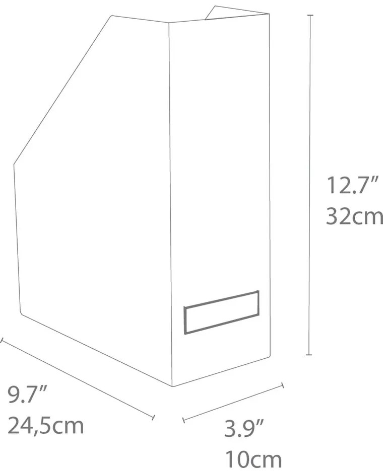 Organizer na dokumenty w biało-złotym kolorze Bigso Box of Sweden Estelle