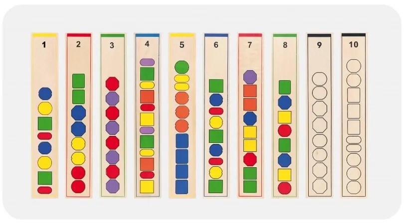 Drewniana gra edukacyjna logiczne koraliki viga toys 104 elementy