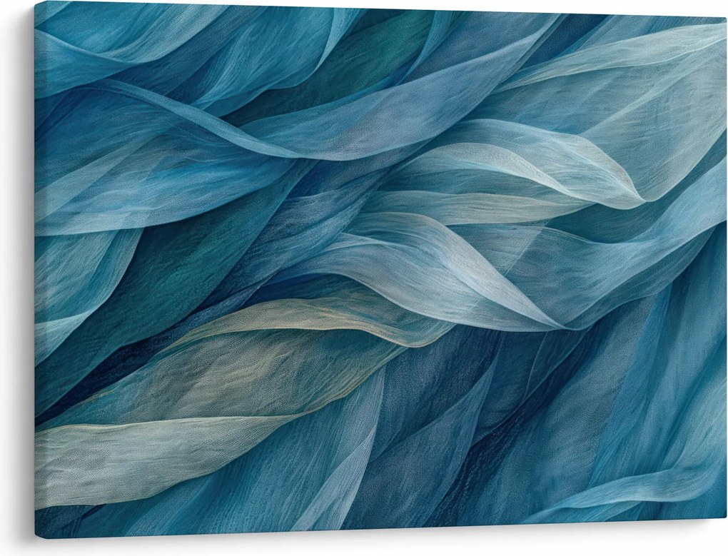 Obraz - Niebieskie i białe fale (70x50 cm)