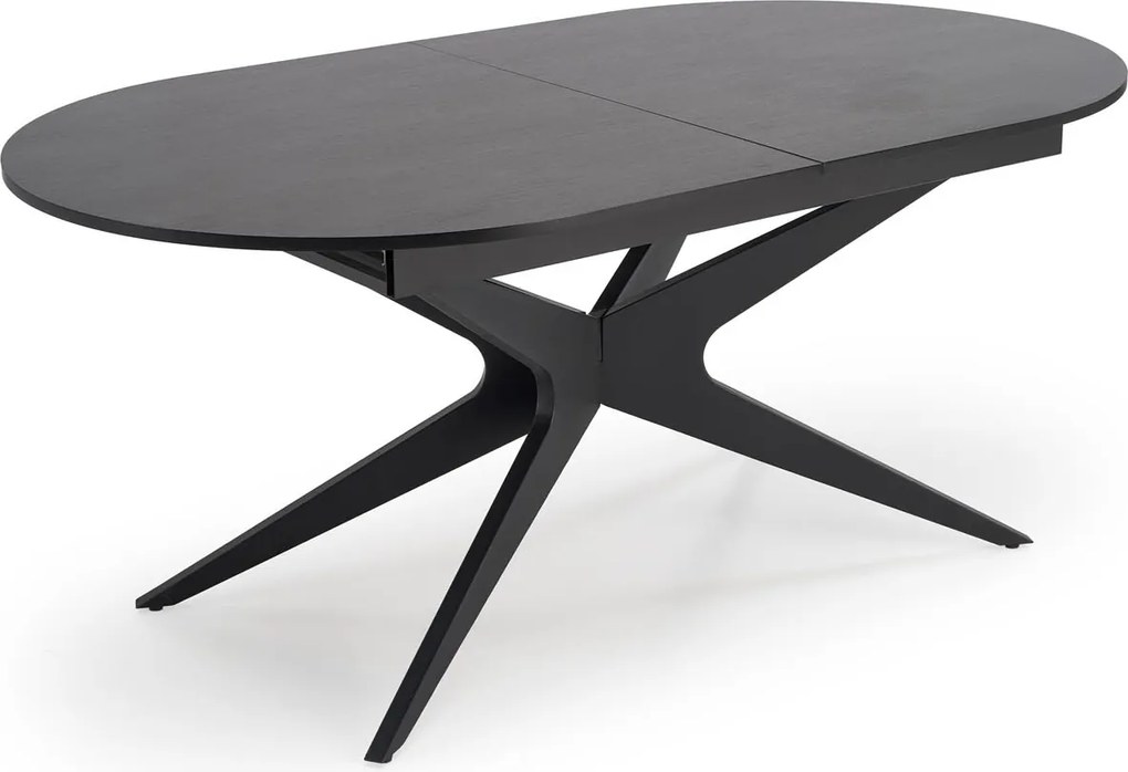 Czarny stół z owalnym blatem Sandro Halmar