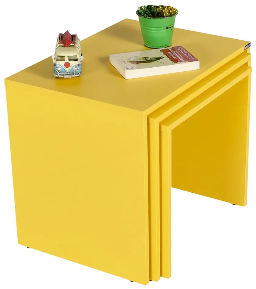 Stolik do odkładania SHP Yellow, 3 szt.