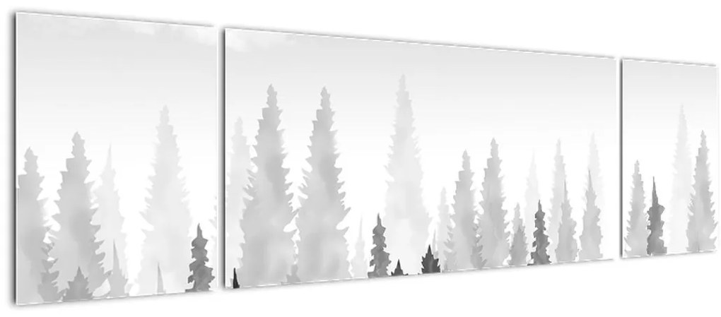 Obraz - Szczyty lasów (170x50 cm)