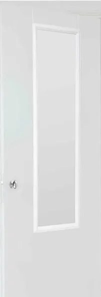 5five - Lustro wiszące na drzwi MATCHING 125x35 cm białe