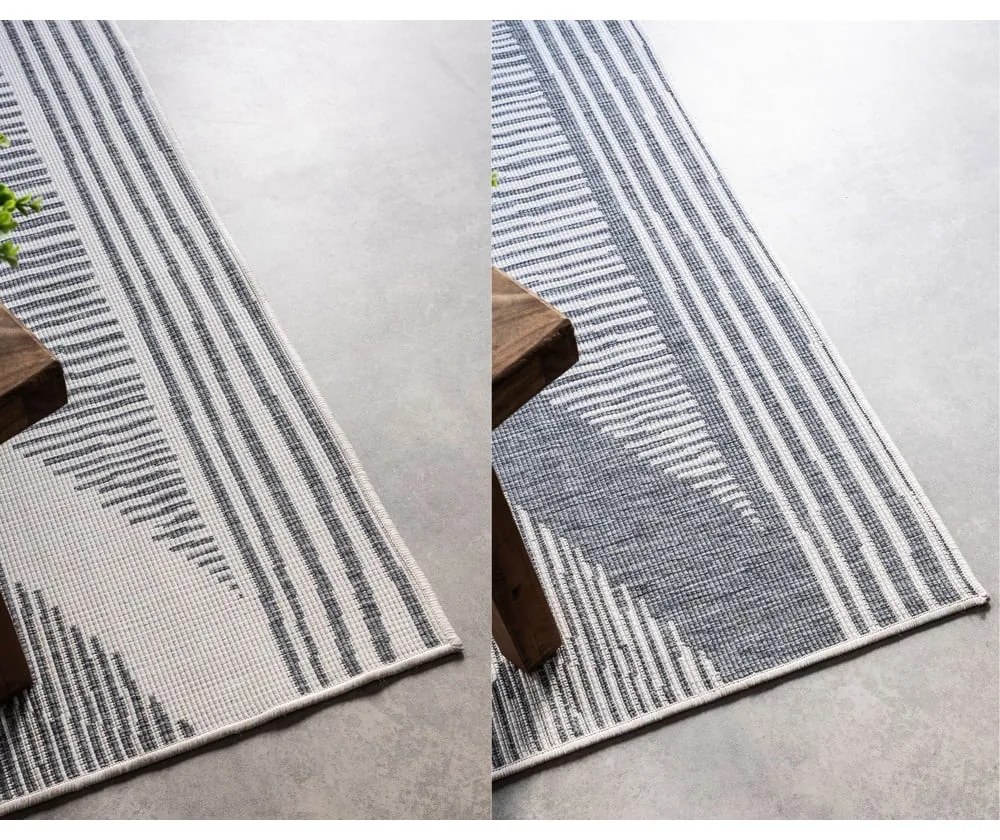 Szaro-kremowy dywan odpowiedni na zewnątrz 200x290 cm Gemini – Elle Decoration