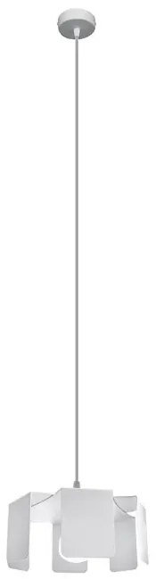 Biała designerska lampa wisząca loft - 3X EX584 T9-L14