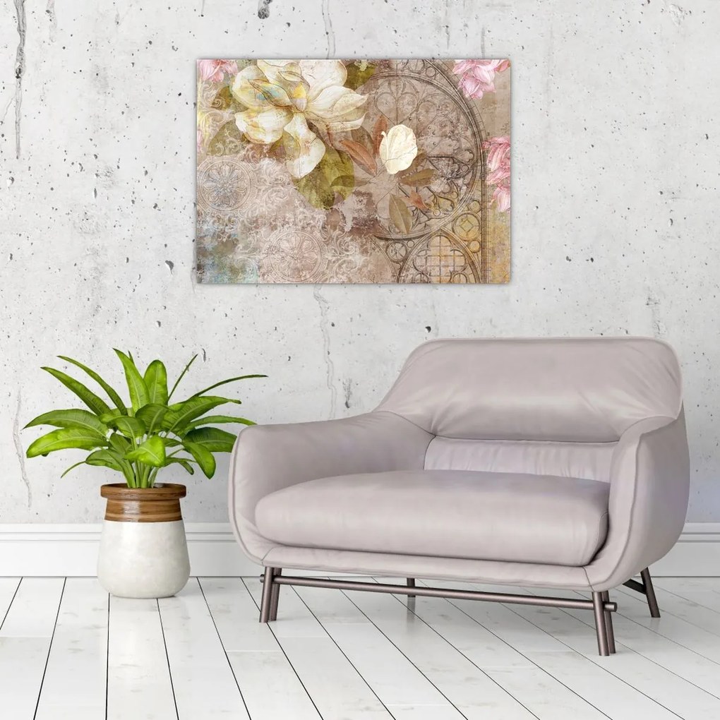 Obraz - Ozdoba kwiatowa (70x50 cm)