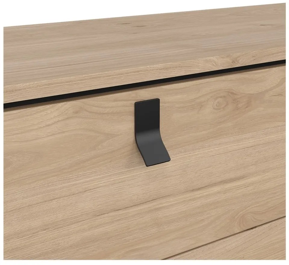 Niska komoda w dekorze dębu 153x95 cm Ry – Tvilum