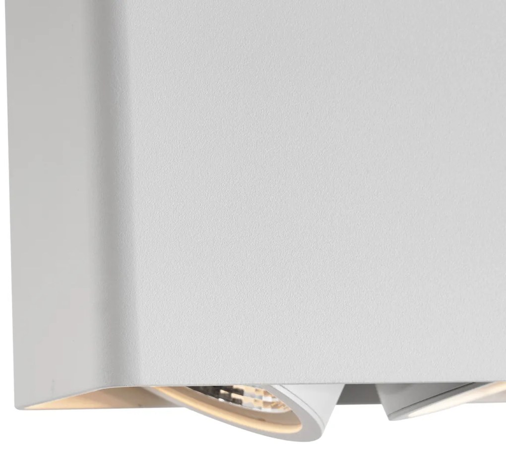 Designerski reflektor natynkowy biały GU10 70mm 2-punktowy obrotowy i uchylny - VoxDesignerski Oswietlenie wewnetrzne