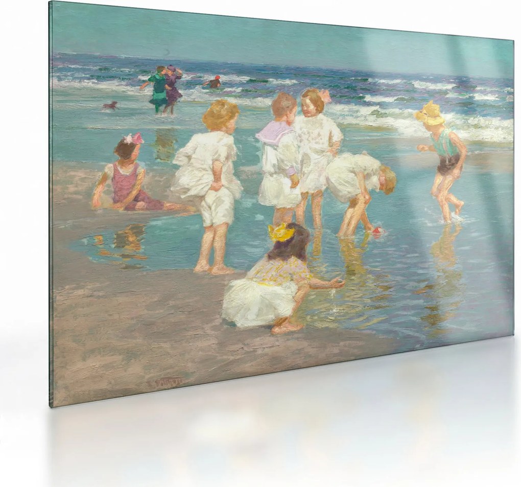 Obraz na szkle - Edward Henry Potthast, A Holiday, reprodukcje (70x50 cm)