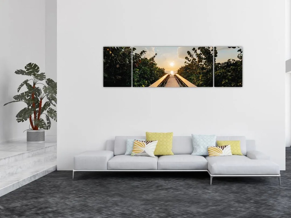 Obraz - droga do słońca (170x50 cm)