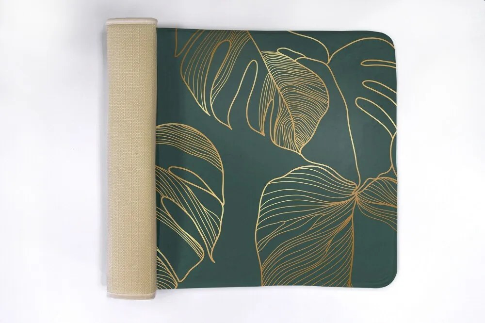 Dywanik antypoślizgowy do łazienki Dywanik antypoślizgowy do łazienki Liście monstery