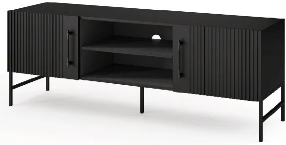 Stolik RTV RAFTT 152x55 cm, czarny