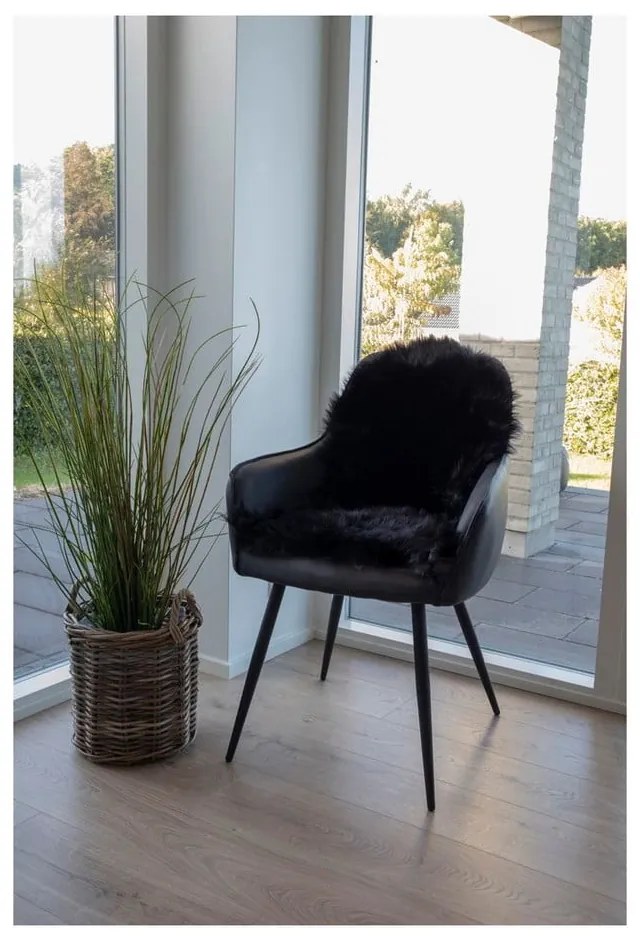 Czarna syntetyczna skóra 50x85 cm – House Nordic