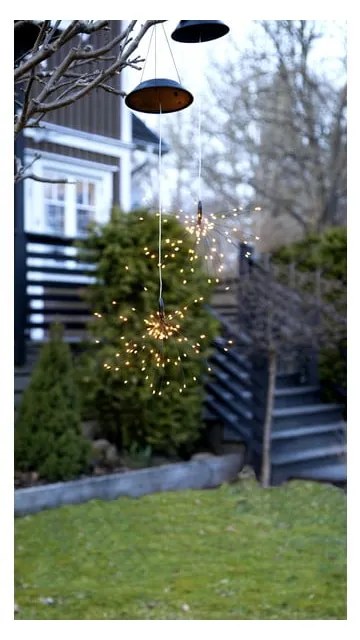 Ogrodowa lampa solarna LED z białymi diodami Star Trading Firework, wys. 50 cm
