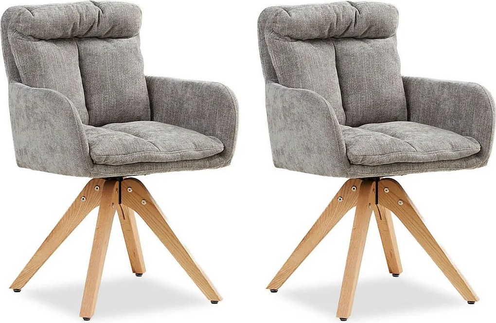 Zestaw krzeseł jadalnianych 58,5x84x60 cm Szare krzesła Eames