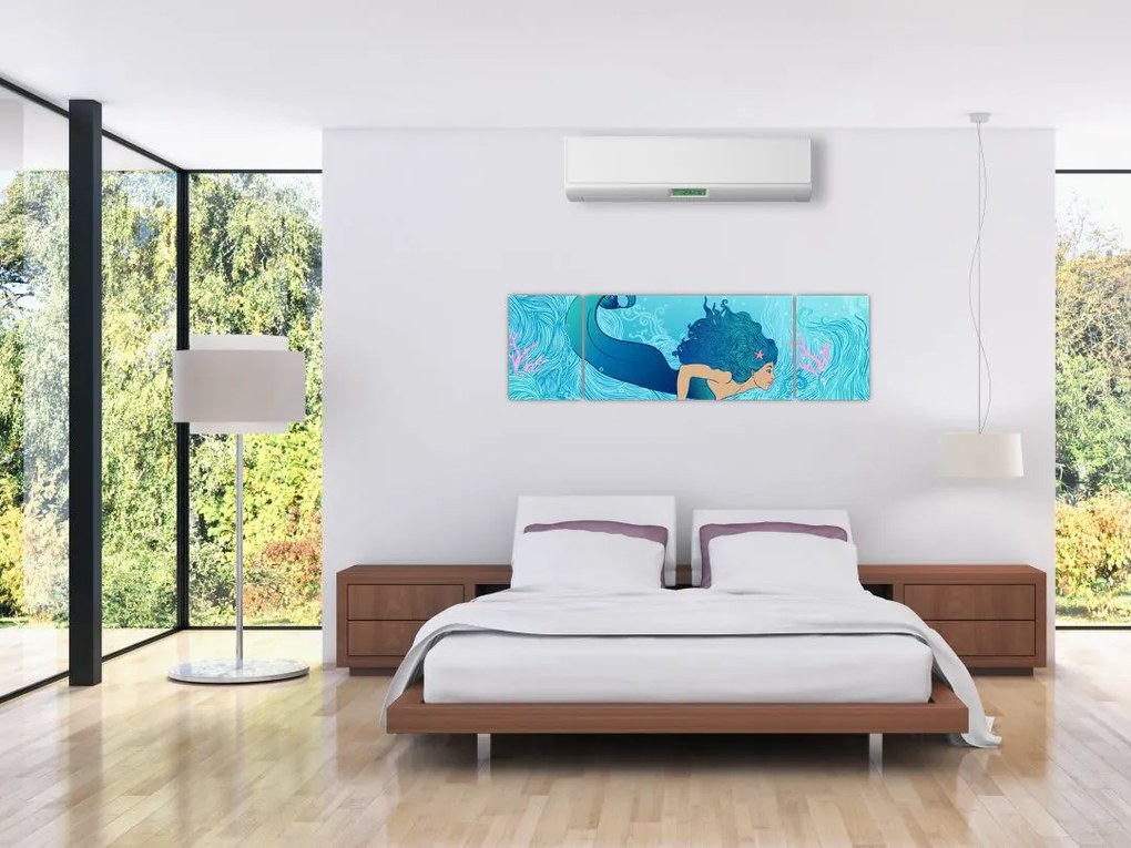 Obraz - Syrenka (170x50 cm)