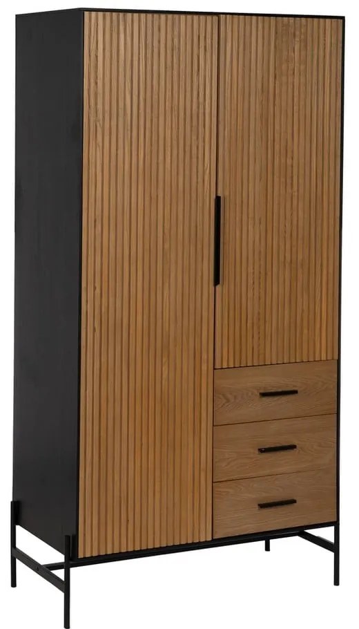 Szafa w dekorze jesionu w naturalnym kolorze 104x203 cm – Ixia