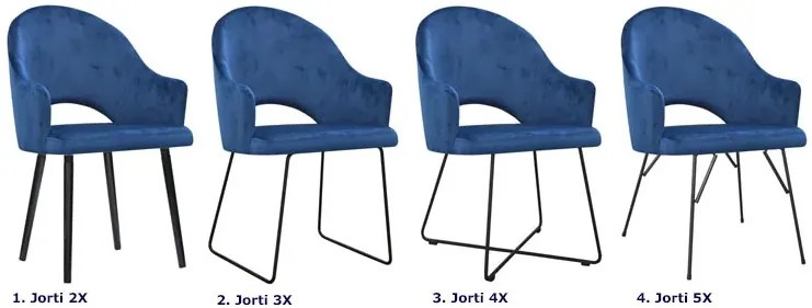 Niebieski fotel tapicerowany Salins 2X - 68 kolorów