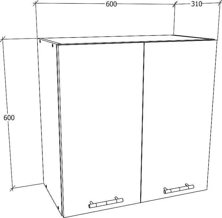 Szafka kuchenna B. 60cm szafka wisząca Esilo
