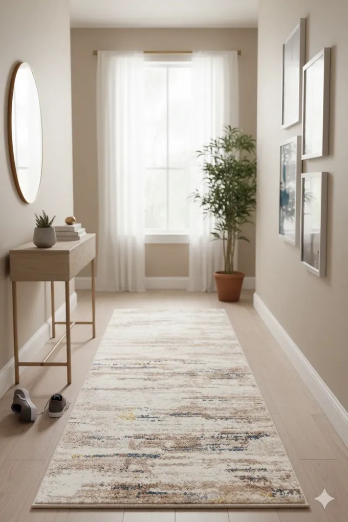 Beżowy chodnik w nowoczesny melanż K7-G99