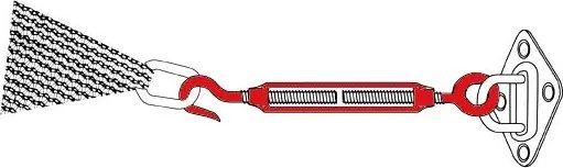 Derby ALUPRO 360x360x360 cm - osłona przeciwsłoneczna antracyt