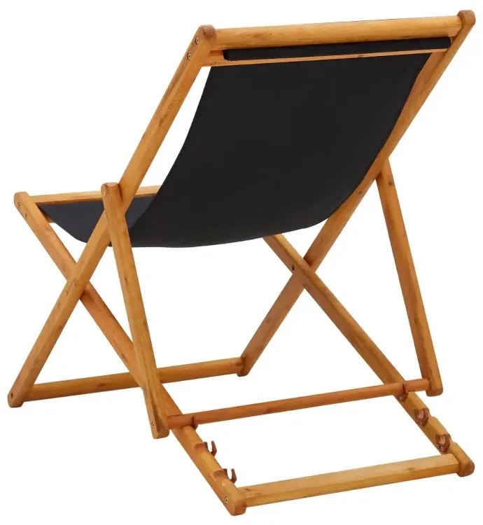 Regulowany leżak w kolorze czarnym H0-T69