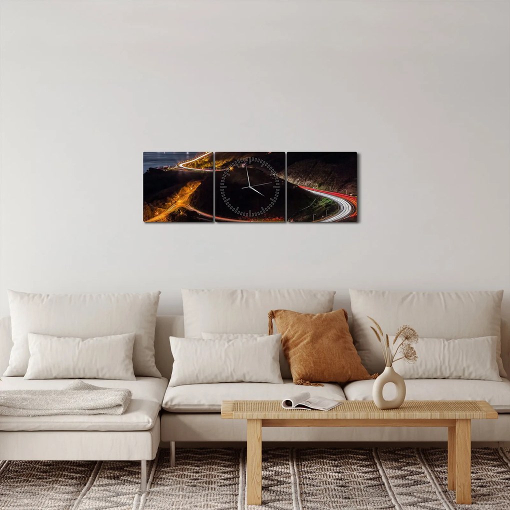 Obraz - Golden Gate Bridge (z zegarem) (90x30 cm)