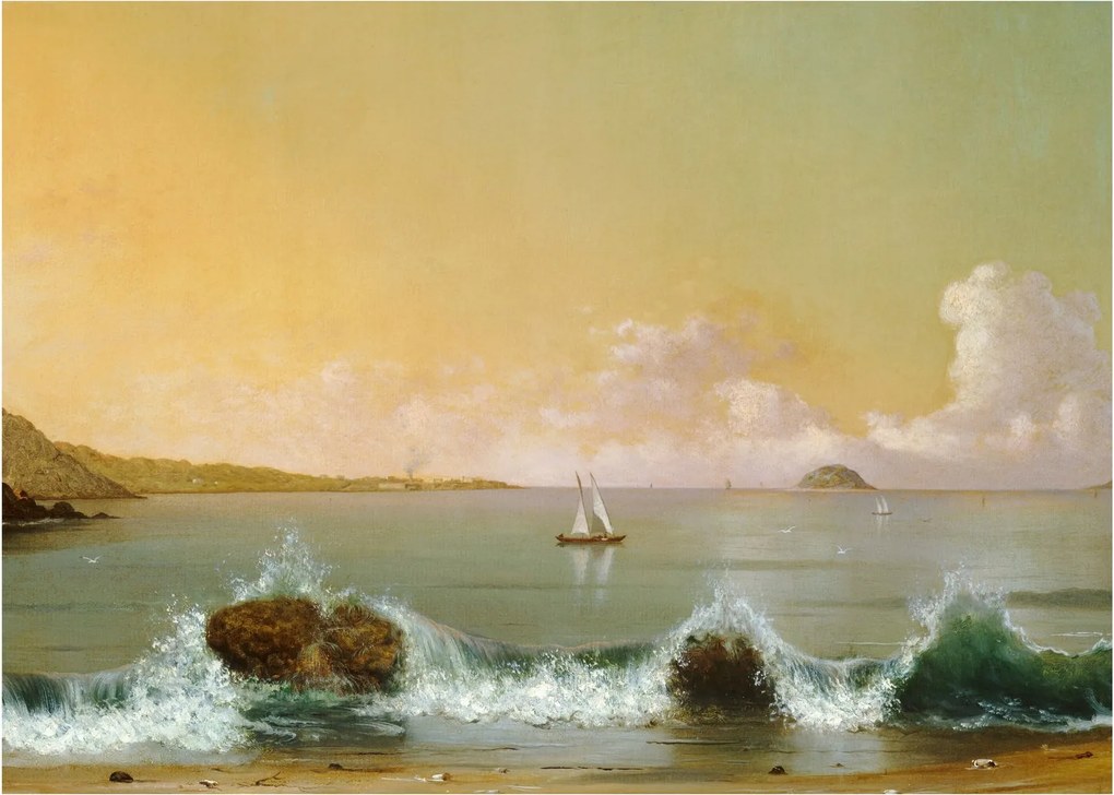 Obraz na szkle - Martin Johnson Heade, Rio de Janeiro Bay, reprodukcje (70x50 cm)