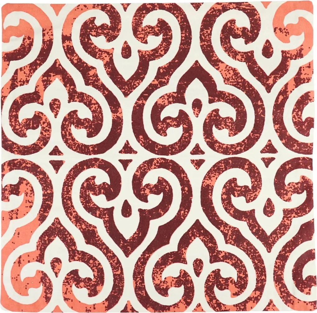 Poszewka na poduszkę ORIENTAL 45x45 cm, bordowa