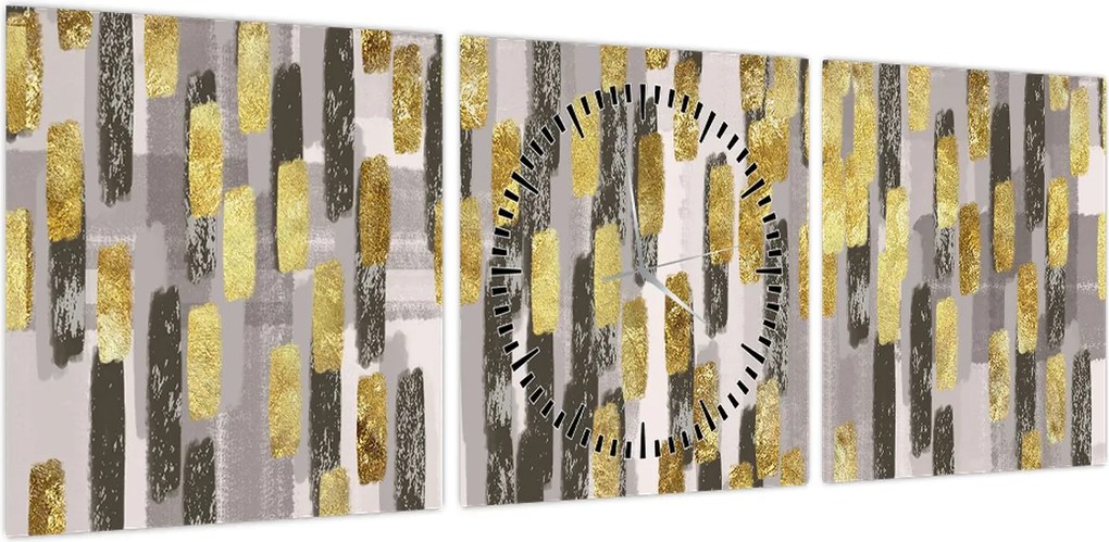 Obraz - Nowoczesna dekoracja (z zegarem) (90x30 cm)