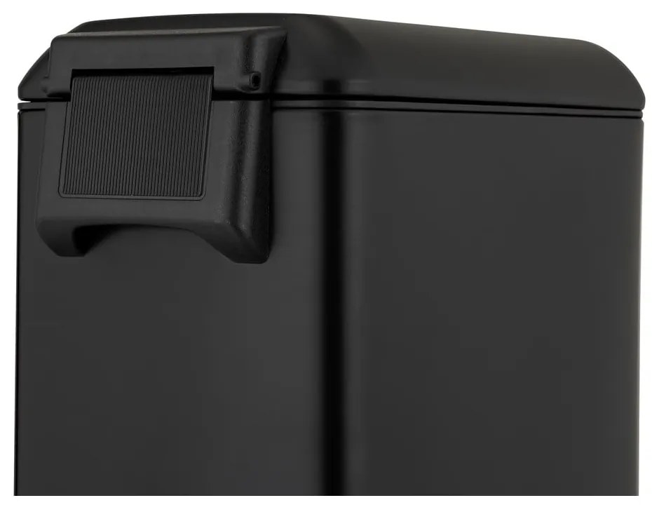 Stalowy kosz na śmieci z pedałem w kolorze matowej czerni 20 l Design – Wenko